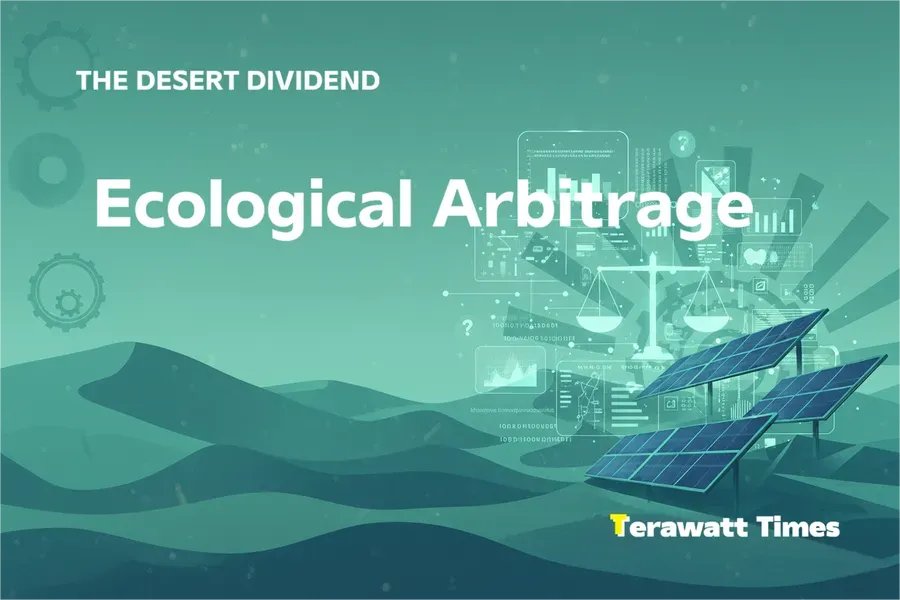 Ecological Arbitrage: The Three Numbers Leading Investors Use to Rerate Desert Solar